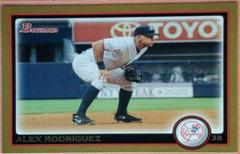 Alex Rodriguez [Gold] #161 Baseball Cards 2010 Bowman Prices