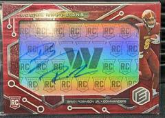 Brian Robinson Jr. [Red] #RNS-BR Football Cards 2022 Panini Elements Rookie Neon Signs Autographs Prices