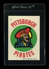 Pirates Logo #32 Baseball Cards 1967 Topps Pirates Stickers Prices