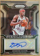 Desmond Mason #PM-DMN Basketball Cards 2021 Panini Prizm Penmanship Prices