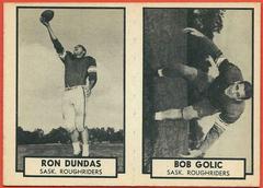Ron Dundas, Bob Golic Football Cards 1962 Topps CFL Prices