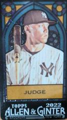 Aaron Judge [Mini Exclusive Stained Glass] #361 Baseball Cards 2022 Topps Allen & Ginter Prices