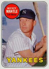 Mickey Mantle [White] #500 Baseball Cards 1969 Topps Prices