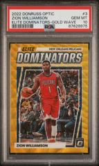 Zion Williamson [Gold] #3 Basketball Cards 2022 Panini Donruss Optic Elite Dominators Prices