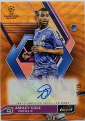 Ashley Cole [Orange] #A-AC Soccer Cards 2022 Topps Finest UEFA Club Competitions Autographs Prices