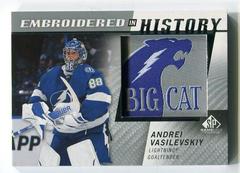 Andrei Vasilevskiy Hockey Cards 2021 SP Game Used Embroidered in History Prices