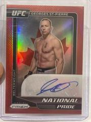 Georges St Pierre [Red] #NP-GSP Ufc Cards 2021 Panini Chronicles UFC National Pride Signatures Prices