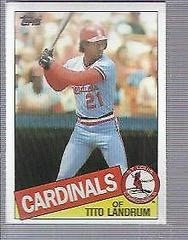 Tito Landrum #33 Baseball Cards 1985 Topps Prices