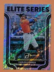 Carlos Correa [Rapture] #ES-5 Baseball Cards 2022 Panini Donruss Elite Series Prices