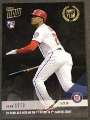 Juan Soto #MOY-5 Baseball Cards 2018 Topps Now Moment of the Year Prices