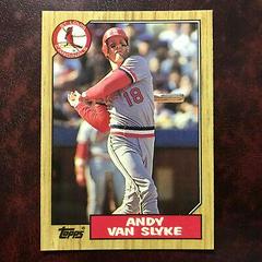 Andy Van Slyke #33 Baseball Cards 1987 Topps Tiffany Prices