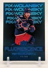 Trey Fix Wolansky [Blue] #F-22 Hockey Cards 2022 Upper Deck Fluorescence Prices