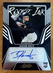 Jakson Reetz #RKI-JR Baseball Cards 2022 Panini Absolute Rookie Ink Autographs Prices