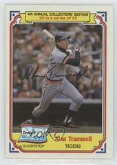 Alan Trammell Baseball Cards 1984 Drake's Prices