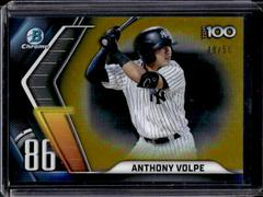 Anthony Volpe [Gold] #BTP-86 Baseball Cards 2022 Bowman Scouts' Top 100 Prices