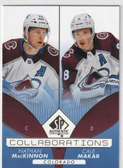 Nathan MacKinnon, Cale Makar [Blue] #C-10 Hockey Cards 2022 SP Authentic Collaborations Prices