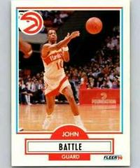 John Battle [Error] #1 Basketball Cards 1990 Fleer Prices