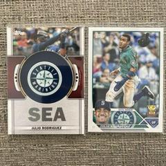 Julio Rodriguez [Gold] Baseball Cards 2023 Topps Team Logo Patch Prices