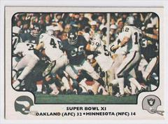 Super Bowl XI [Oakland, Minnesota] Football Cards 1977 Fleer Team Action Prices