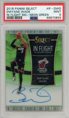 Dwyane Wade [Neon Green Prizm] Basketball Cards 2018 Panini Select in Flight Signatures Prices