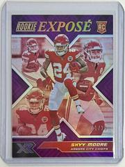 Skyy Moore [Purple] #RXP-14 Football Cards 2022 Panini XR Rookie Expose Prices