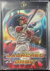 Jordan Walker [Red Flare] #LIO-19 Baseball Cards 2023 Topps Cosmic Chrome Launched Into Orbit Prices