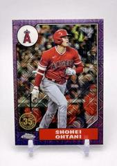 Shohei Ohtani [Purple] #T87C-50 Baseball Cards 2022 Topps Update 1987 Chrome Prices