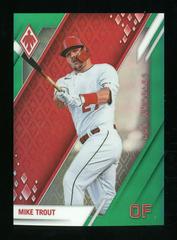 Mike Trout [Green] #20 Baseball Cards 2022 Panini Chronicles Phoenix Prices