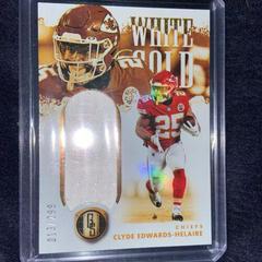 Clyde Edwards Helaire Football Cards 2022 Panini Gold Standard Gear Prices