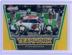 Ryan Newman [Gold] #T14 Racing Cards 2021 Panini Prizm Teamwork Prices