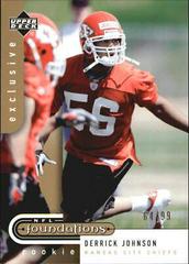 Derrick Johnson [Exclusive Gold] Football Cards 2005 Upper Deck Foundations Prices