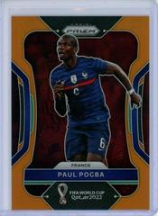 Paul Pogba [Orange] Soccer Cards 2022 Panini Prizm World Cup Prices