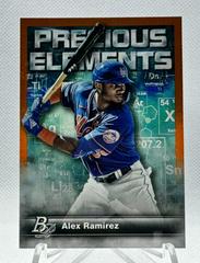 Alex Ramirez [Orange] #PE-12 Baseball Cards 2023 Bowman Platinum Precious Elements Prices
