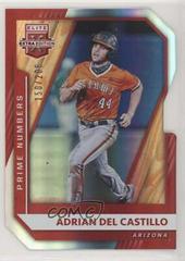 Adrian Del Castillo [Prime Numbers C Die Cut] #67 Baseball Cards 2021 Panini Elite Extra Edition Prices