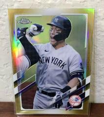 Aaron Judge [SP Gold Refractor] #99 Baseball Cards 2021 Topps Chrome Prices