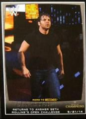 Dean Ambrose Wrestling Cards 2015 Topps WWE Road to Wrestlemania Prices