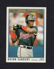Deion Sanders #91 Baseball Cards 1992 O Pee Chee Prices
