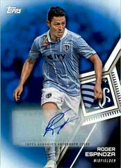 Roger Espinoza [Autograph Blue] Soccer Cards 2018 Topps MLS Prices
