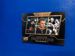 Dylan Holloway #RT-DH Hockey Cards 2022 Upper Deck Trilogy Rookie Triptychs Prices