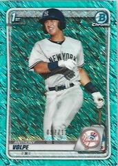 Anthony Volpe [Aqua Shimmer] #BCP-139 Baseball Cards 2020 Bowman Chrome Prospects Prices