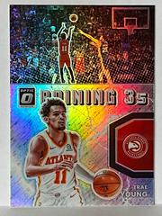 Trae Young [Holo] Basketball Cards 2021 Panini Donruss Optic Raining 3s Prices