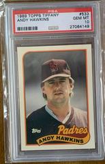 Andy Hawkins #533 Baseball Cards 1989 Topps Tiffany Prices
