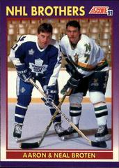 Aaron & Neal Broten [NHL Brothers] #307 Hockey Cards 1991 Score American Prices