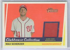 Max Scherzer Baseball Cards 2016 Topps Heritage Clubhouse Collection Relics Prices