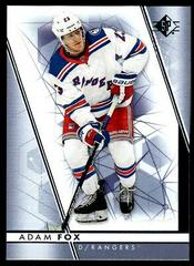 Adam Fox [Blue] #61 Hockey Cards 2022 SP Prices