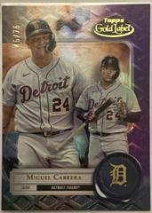 Miguel Cabrera [Class 2 Purple] Baseball Cards 2022 Topps Gold Label Prices