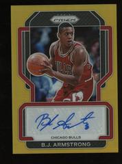 B. J. Armstrong [Gold Prizm] #SG-BJA Basketball Cards 2021 Panini Prizm Signatures Prices