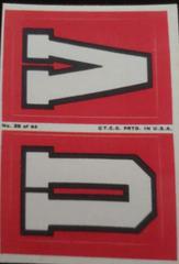 U & V Football Cards 1968 Topps Test Teams Patch Prices