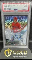 Mike Trout [Autograph] #MT Baseball Cards 2017 Topps High Tek Prices