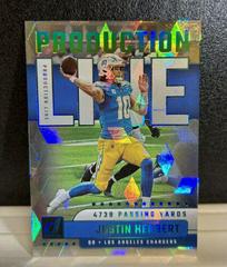 Justin Herbert [Cubic] #PDL-2 Football Cards 2023 Panini Donruss Production Line Prices